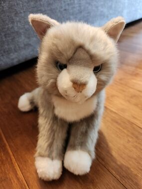 Douglas Cuddle Toys Rita Gray Cat 4395 Floppy 14” Blue Eyes 2020 Retired